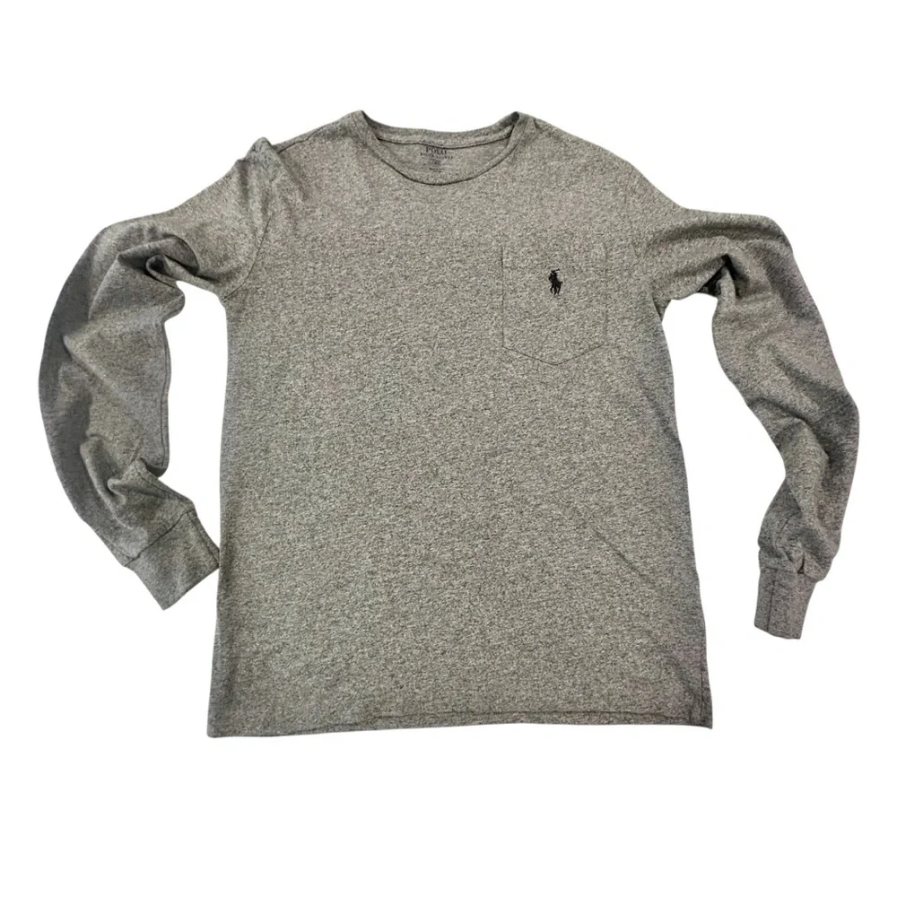 Polo Ralph Lauren Heather Gray Long Sleeve Tee